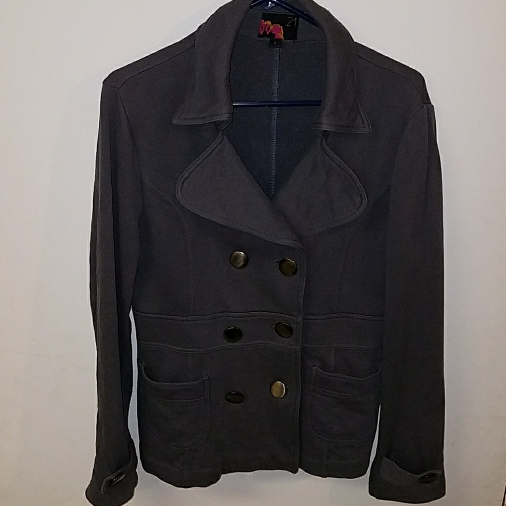 Charcoal Pea Coat